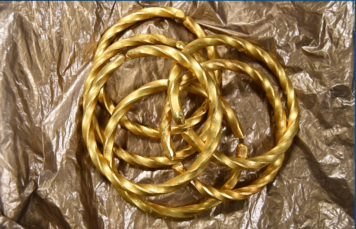 Six gold bracelets valued at more than $89,000 (£52,000) have been seized by cops