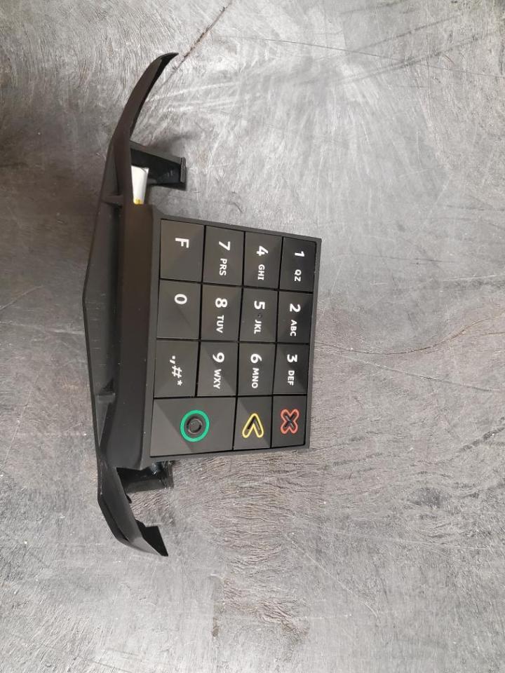 Numeric keypad with letters.