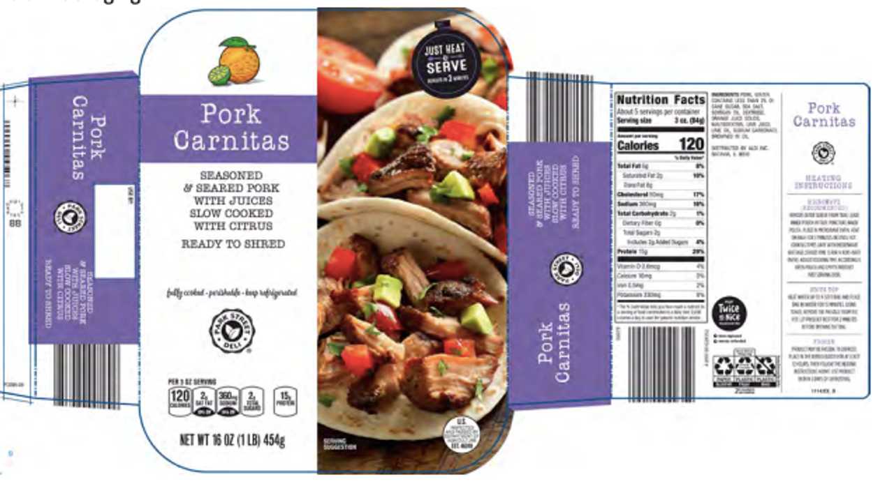 Pork Product Sold Nationwide At Aldi May Be Contaminated With Metals