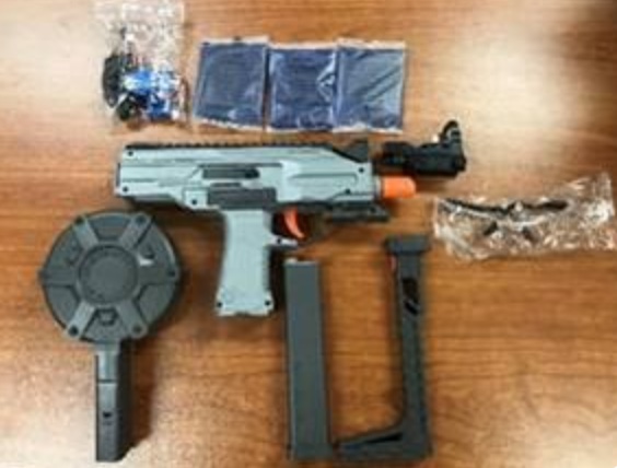 Toy gun seized from Walmart.