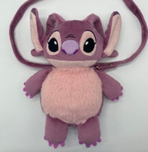Purple Stitch plush bag.