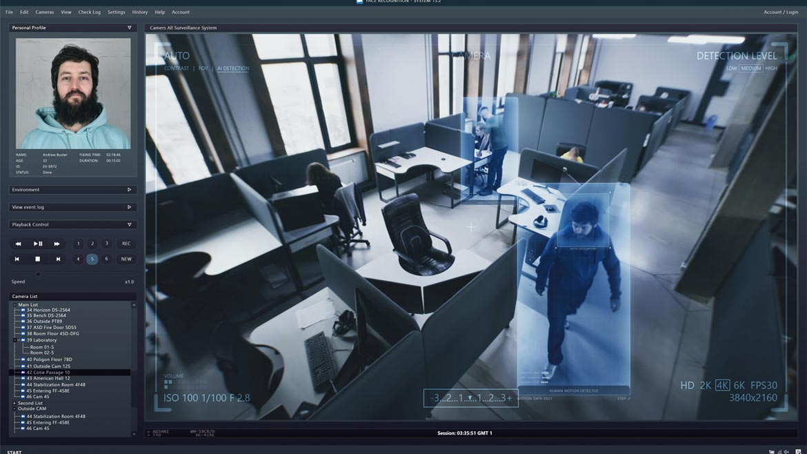 Video surveillance footage