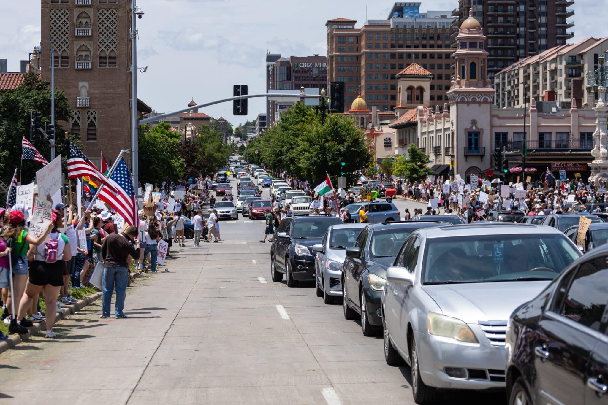 Surveillance shadows No Kings protests