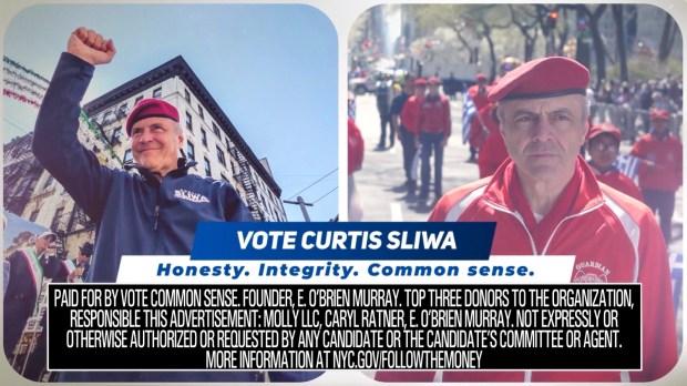 Curtis Sliwa's new super PAC campaign video on the Vote Common Sense NY website. (votecommonsenseny.com)